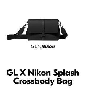 Black NIKON camera Crossbody Bag